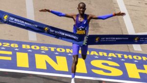 John Korir runs Fastest Boston Marathon Time in History